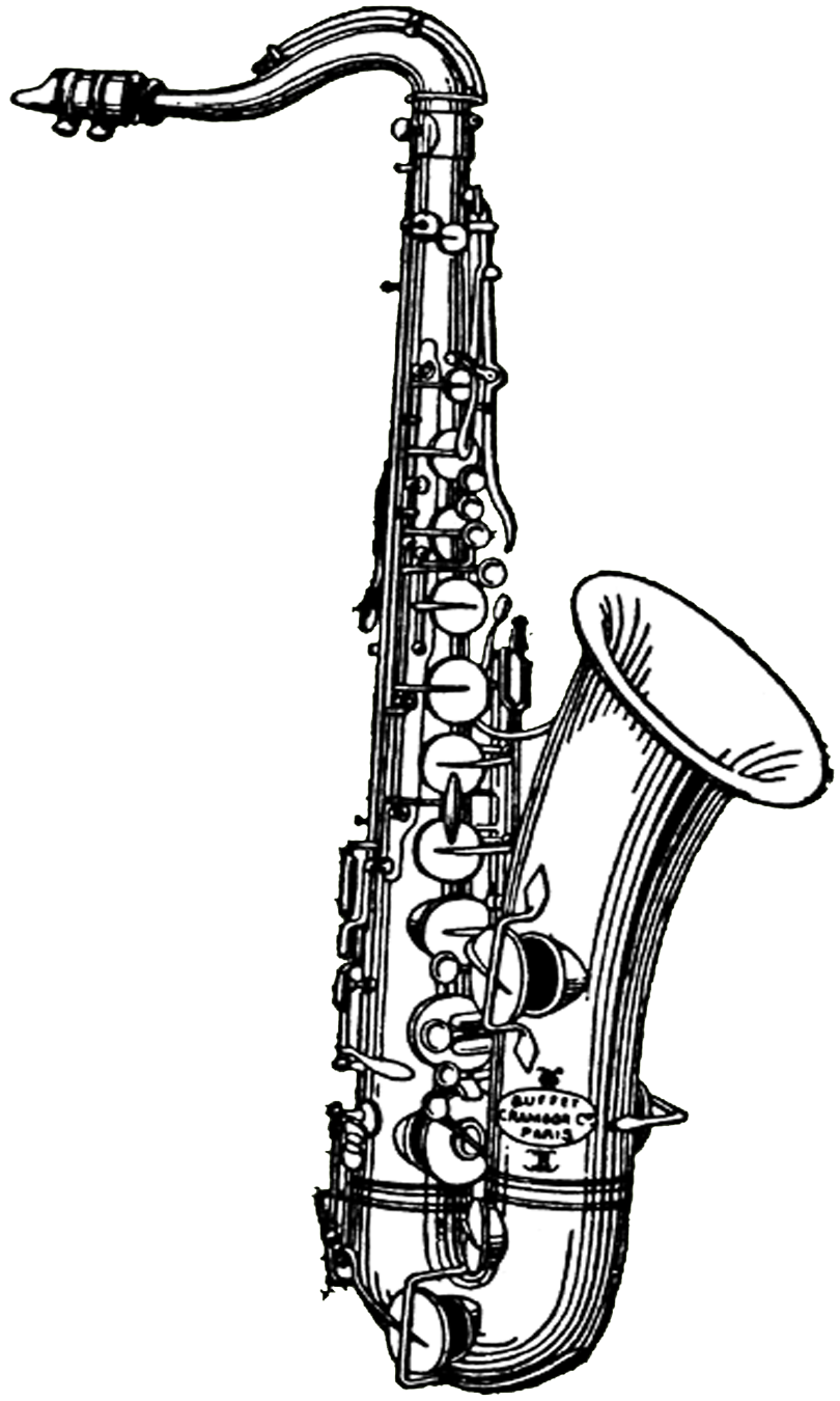 Instruments clipart transparent background. Saxophone silhouette png at
