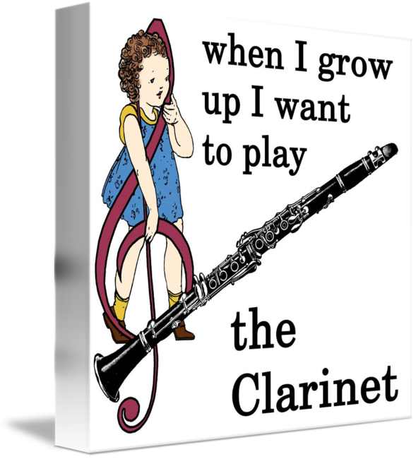 clarinet clipart watercolor