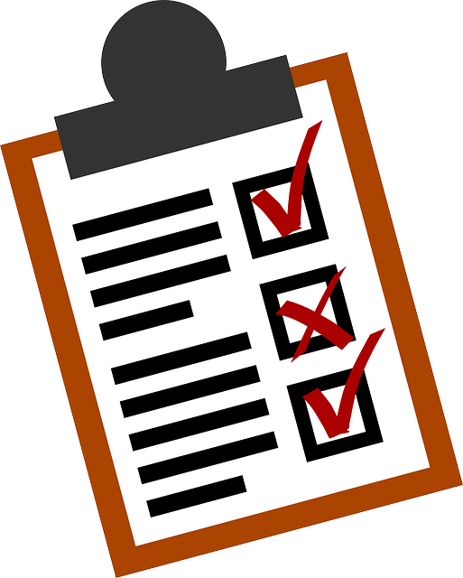 Collection of free contents. Organized clipart checklist