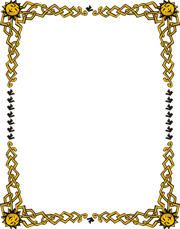 Pirates clipart picture frame. Word page borders with