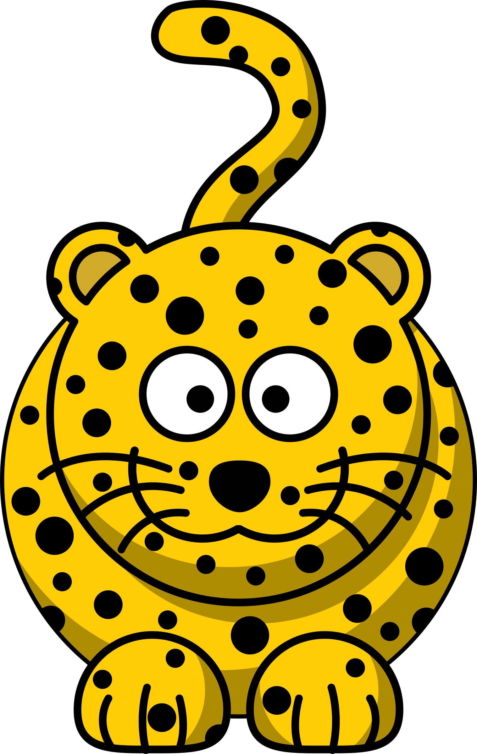 Clipart tiger leopard. Cartoon big image png