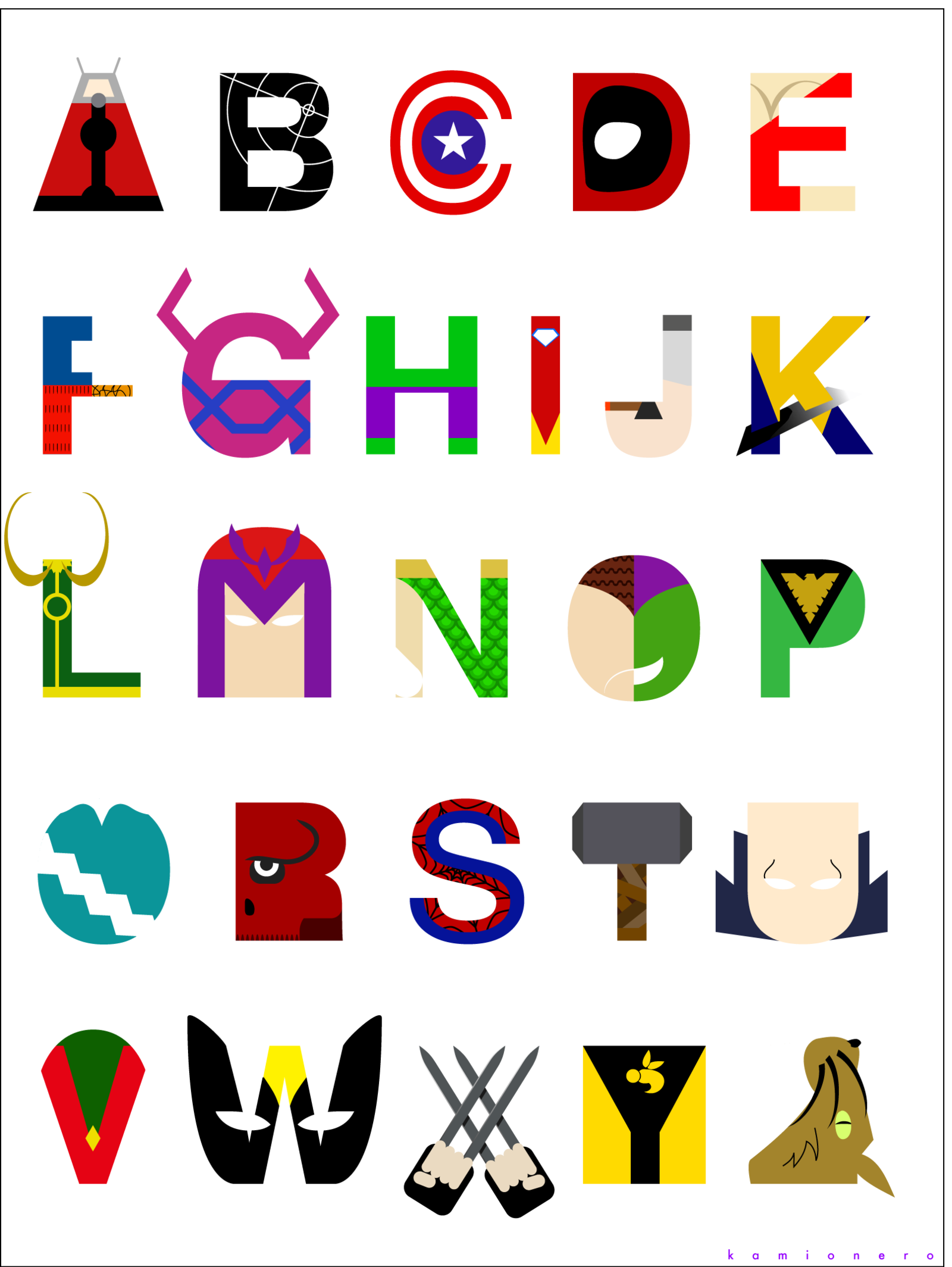E clipart design alphabet. Marvel by kamionero deviantart