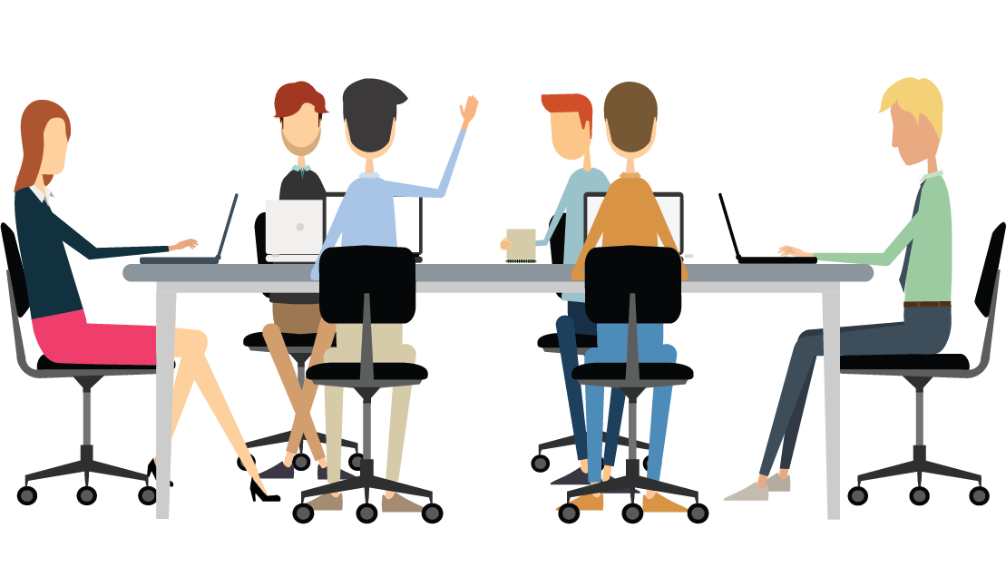 Should meetings go the. Discussion clipart company person
