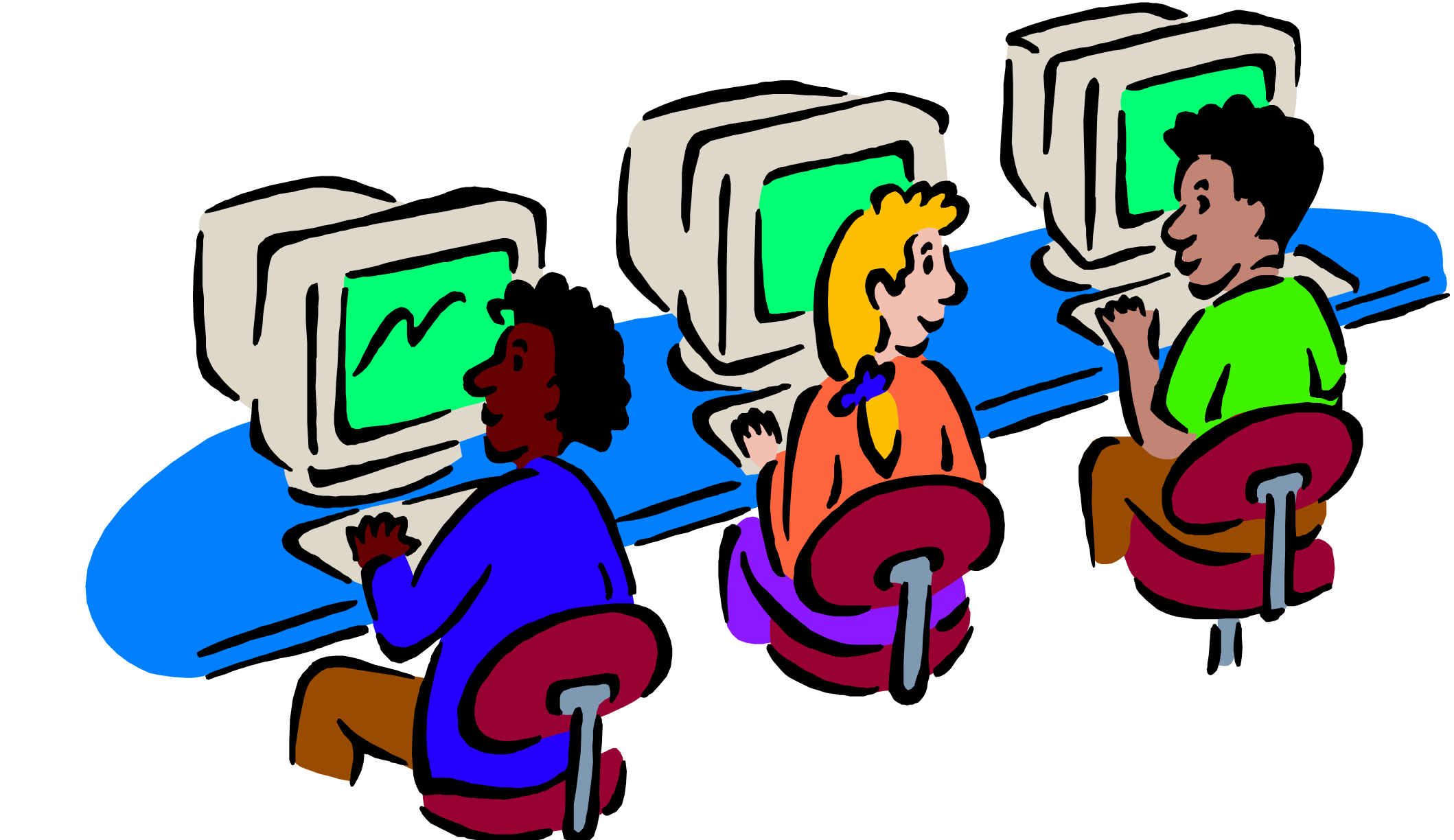 Clipart computer teaching.  collection of class
