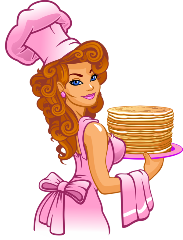 Personnages illustration individu personne. Clipart girl cooking