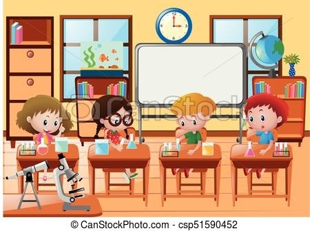 classroom clipart illustration
