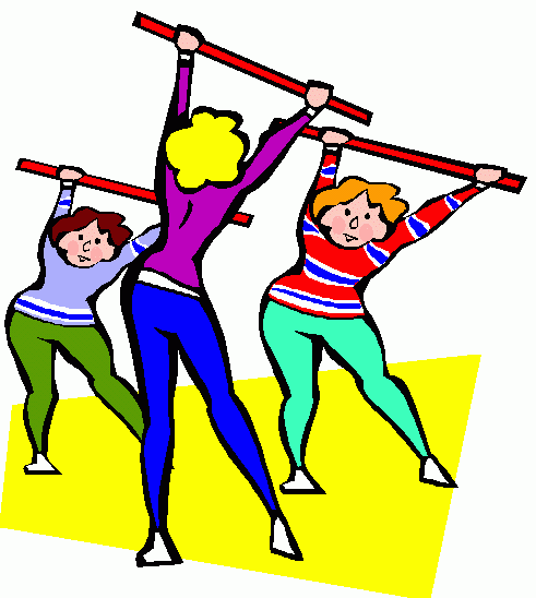 clipart exercise fitness class