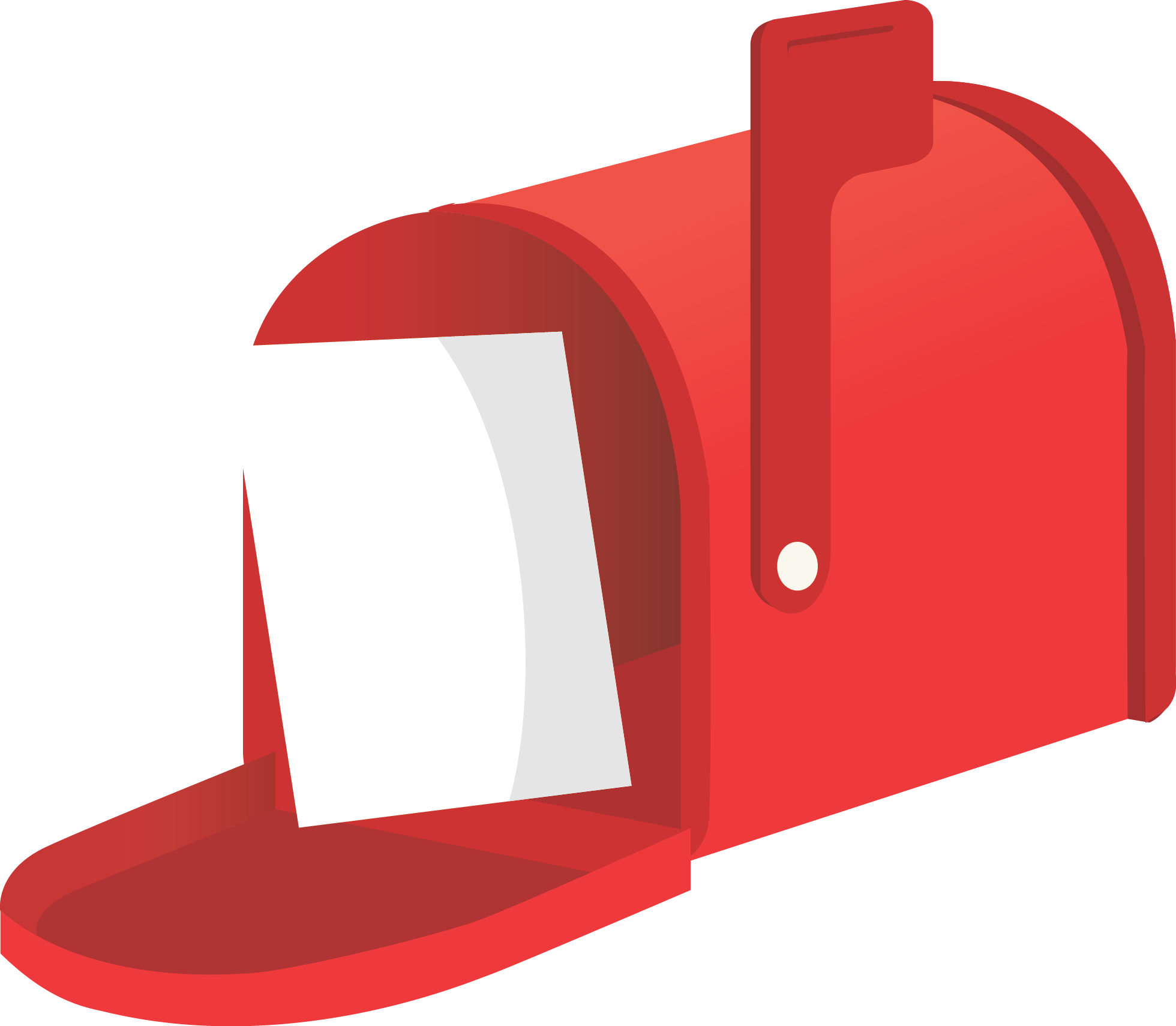 Mail red mailbox