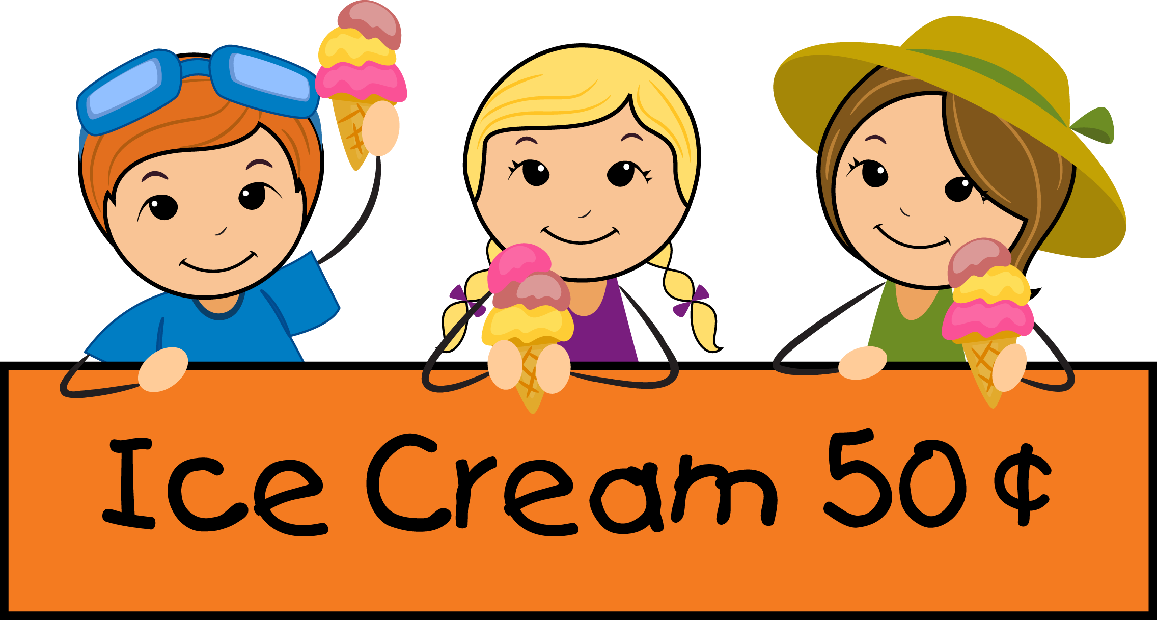 Summer clip art images. Words clipart ice cream