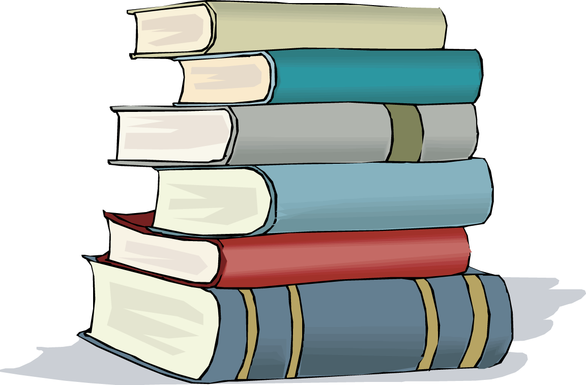 Class clipart text book. Of books in a