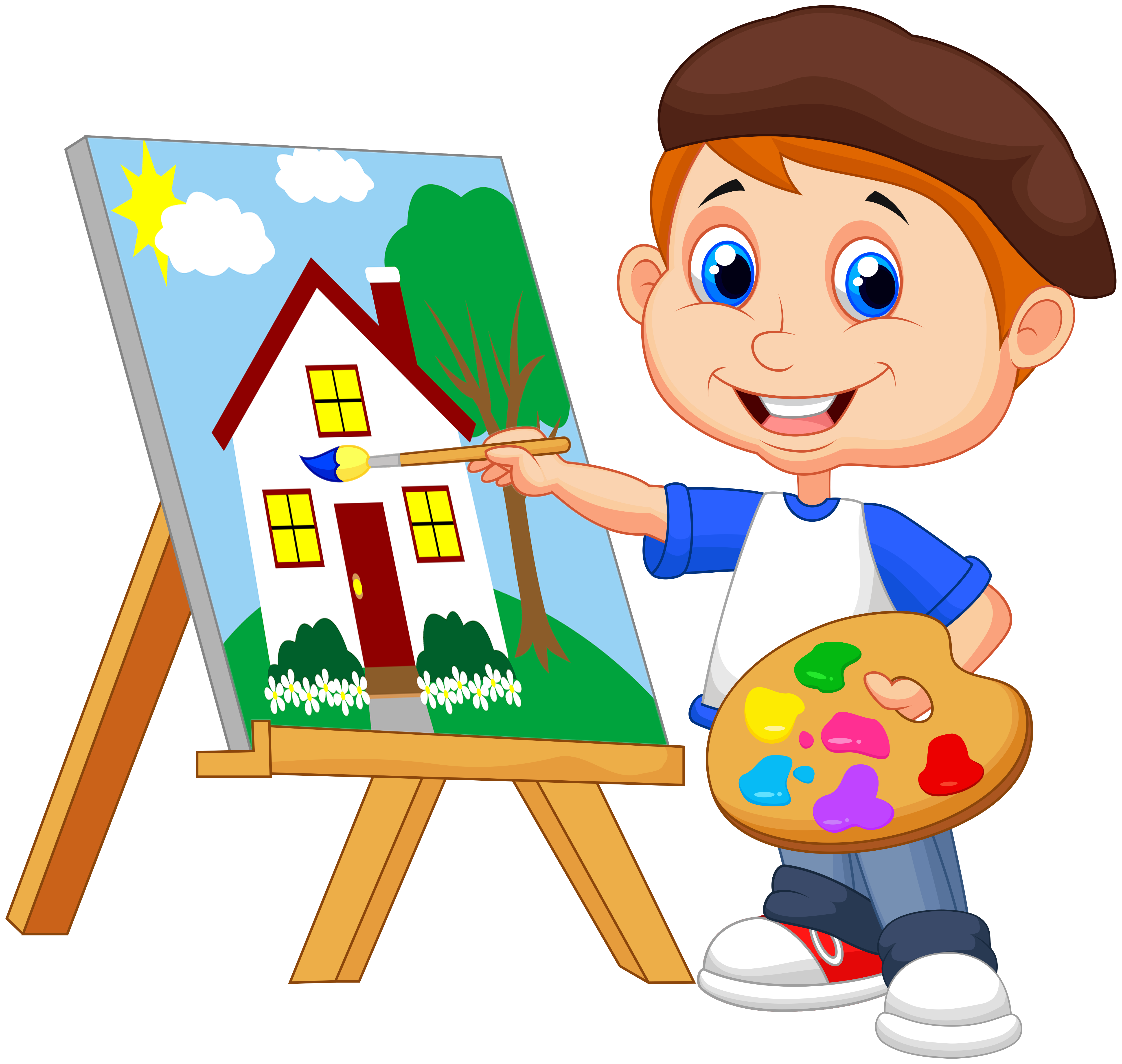 easel clipart child painting 980395. 