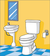 clipart bathroom illustration
