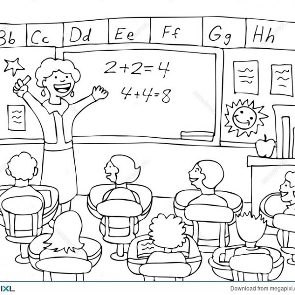 Collection of free elementarity. Classroom clipart black and white