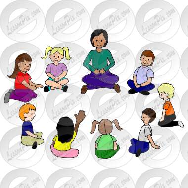 classroom clipart circle time