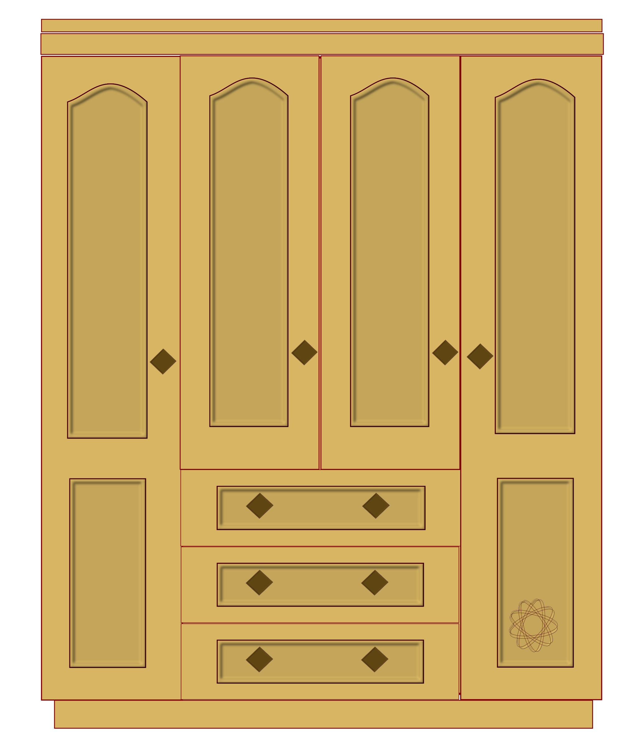  collection of clothes. Organized clipart locker
