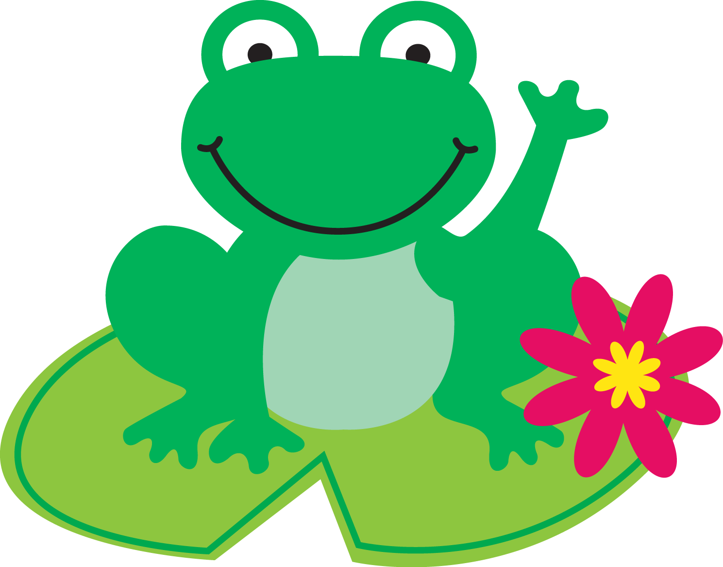 shapes clipart frog