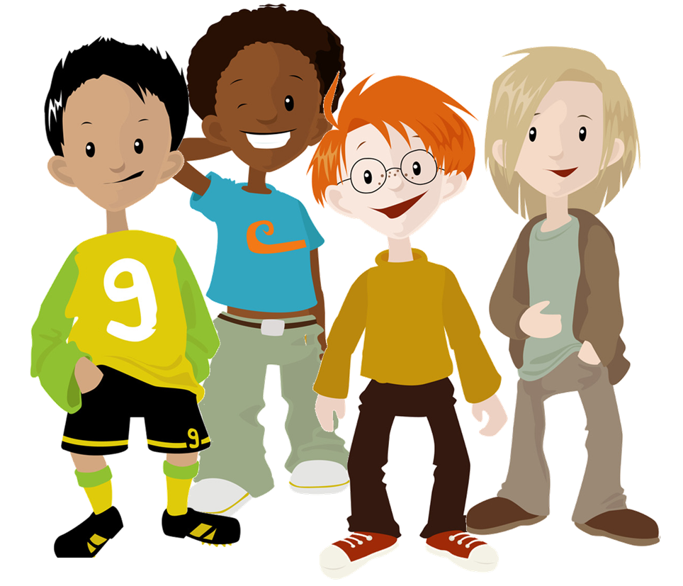 friendly clipart group child