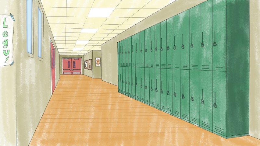 classroom clipart hallway