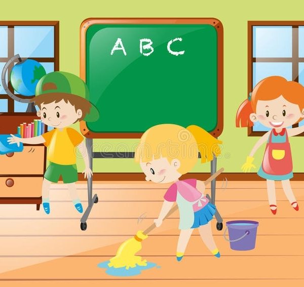 cleaning clipart classroom