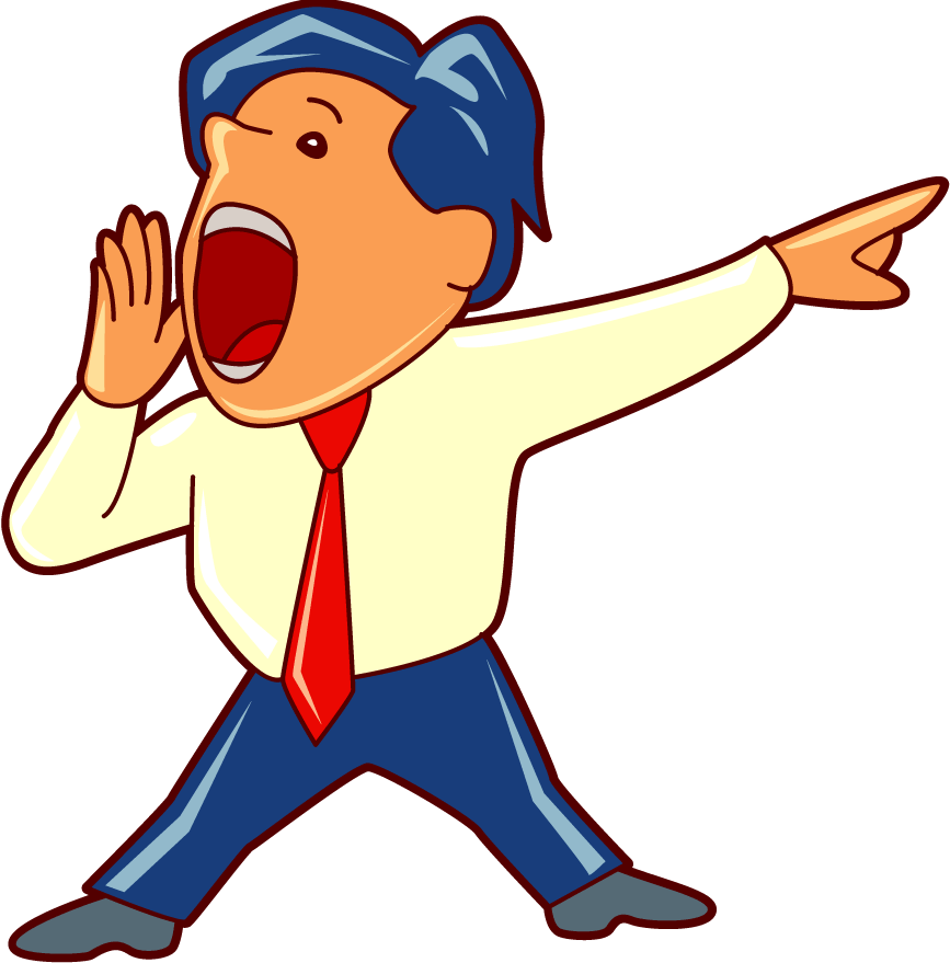 Dealing with behaviour anticipate. Yelling clipart poor worker