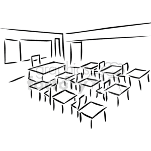 classroom clipart outline