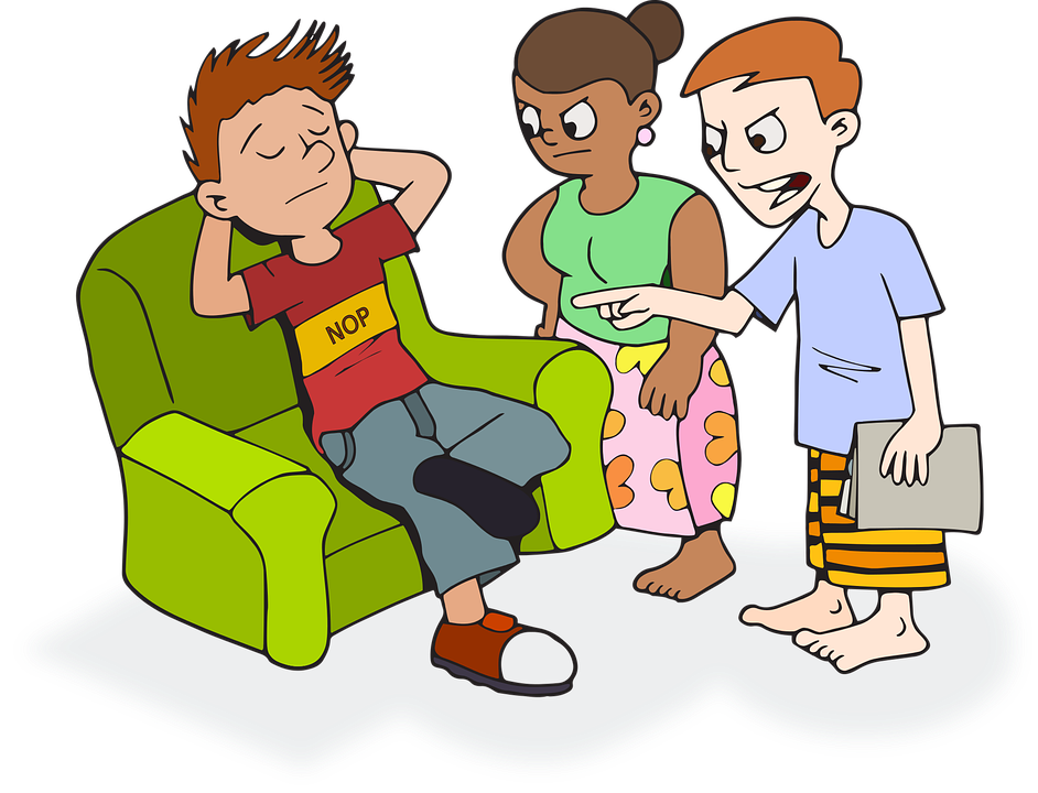 Collection of kids in. Dad clipart lazy