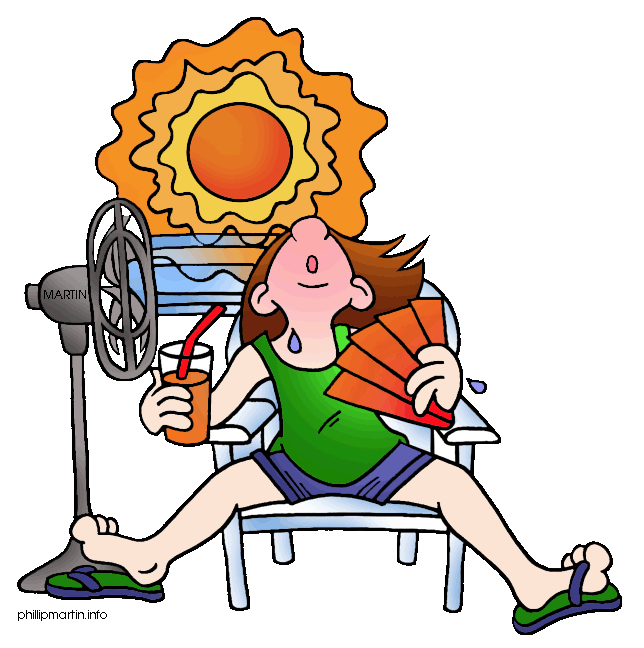 Cloudy clipart hot weather. Clip art by phillip