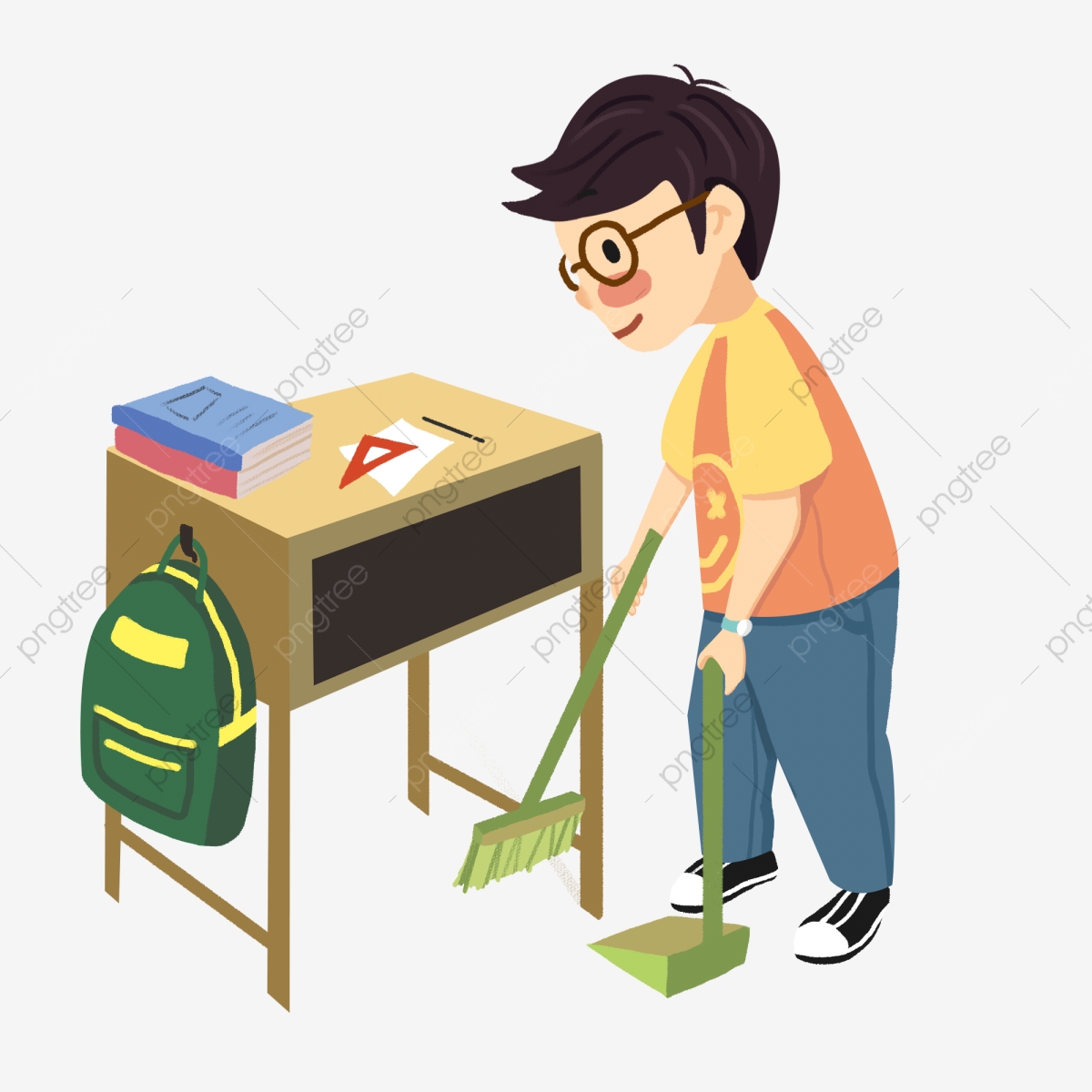 cleaning clipart clean student desk