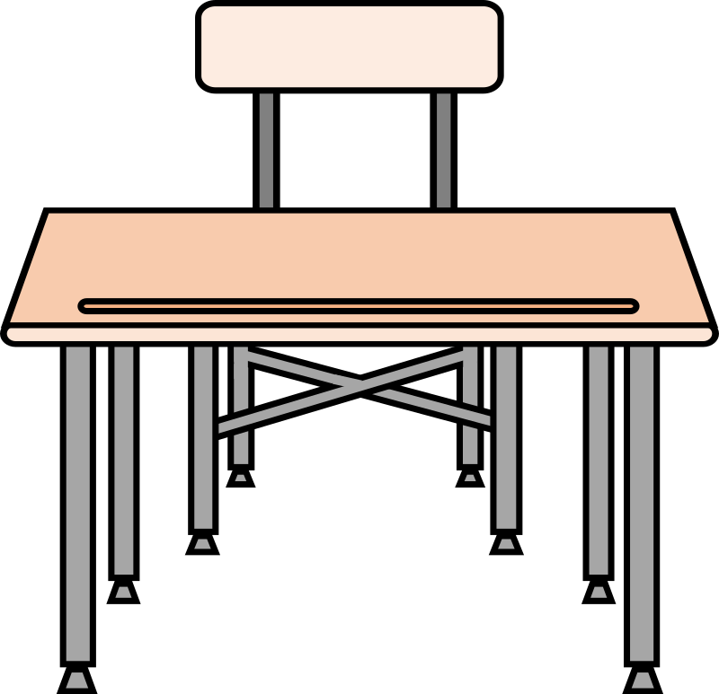 desk clipart school bench