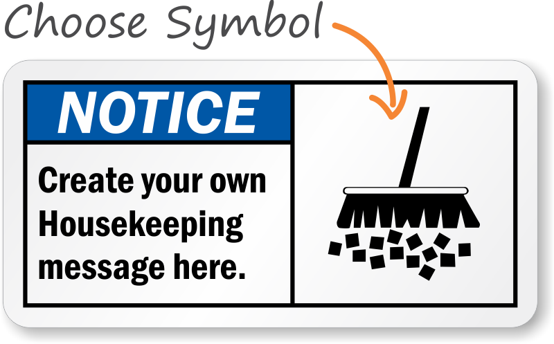 housekeeping clipart safety signage