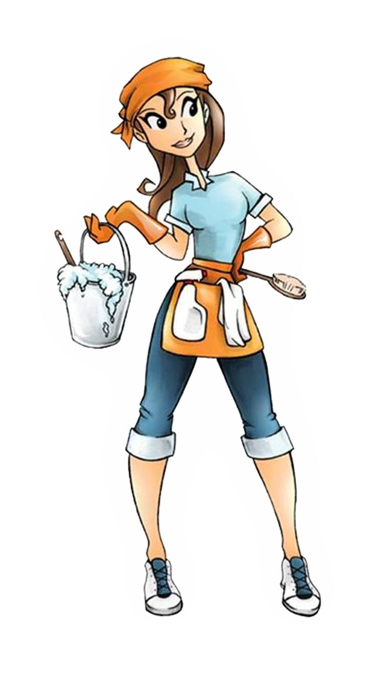clean clipart cleaning lady
