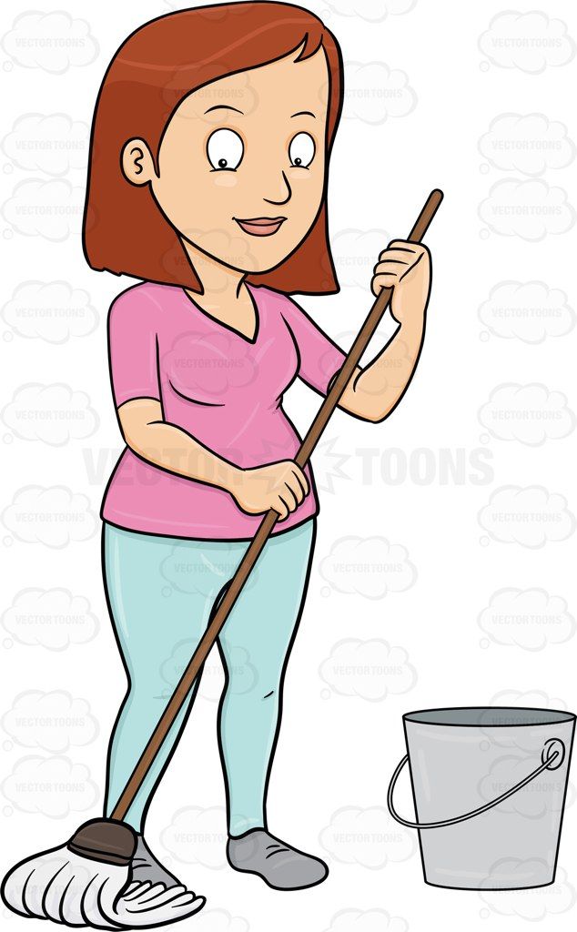 A woman mopping the. Clean clipart cleansing