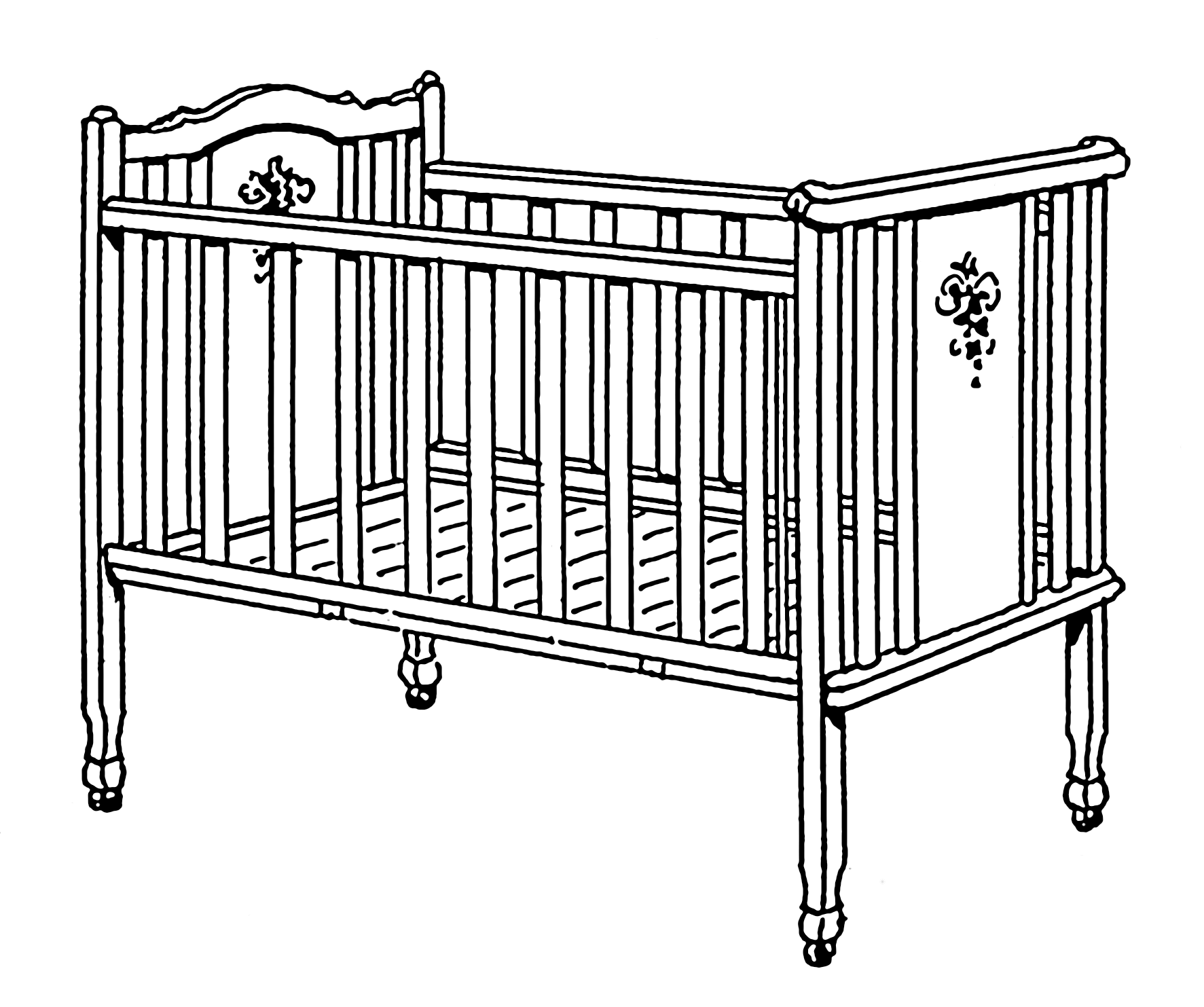crib clipart diaper changing table