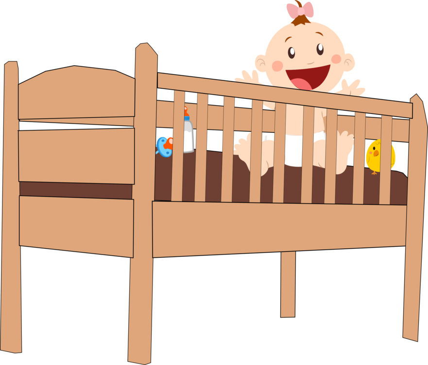 clipart bed cot
