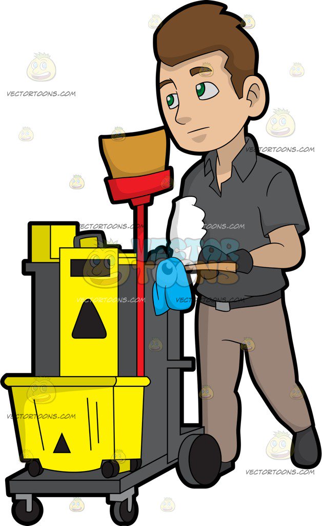 cleaning clipart custodian