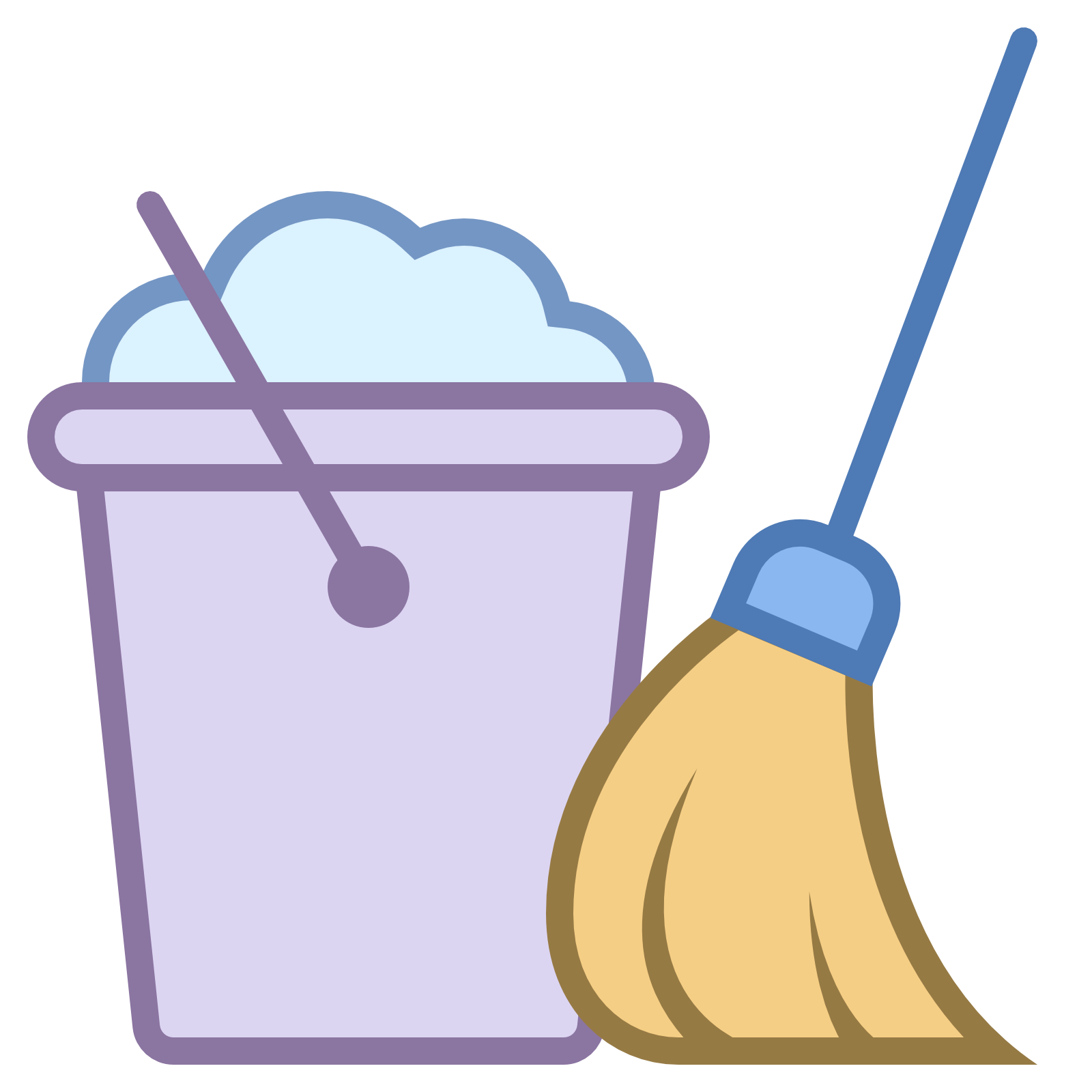  collection of housekeeping. Mop clipart animated