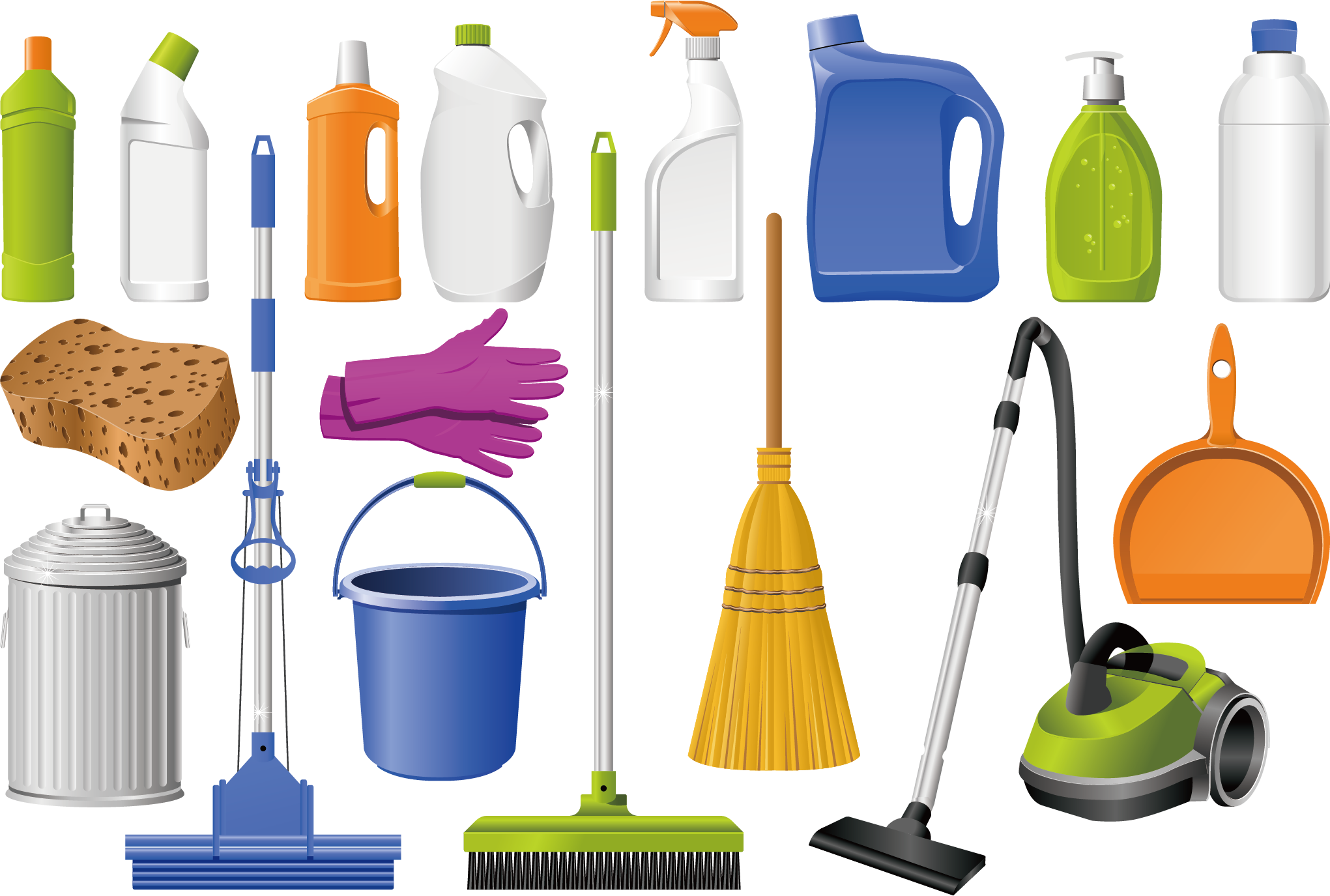 mop clipart house cleaning tools