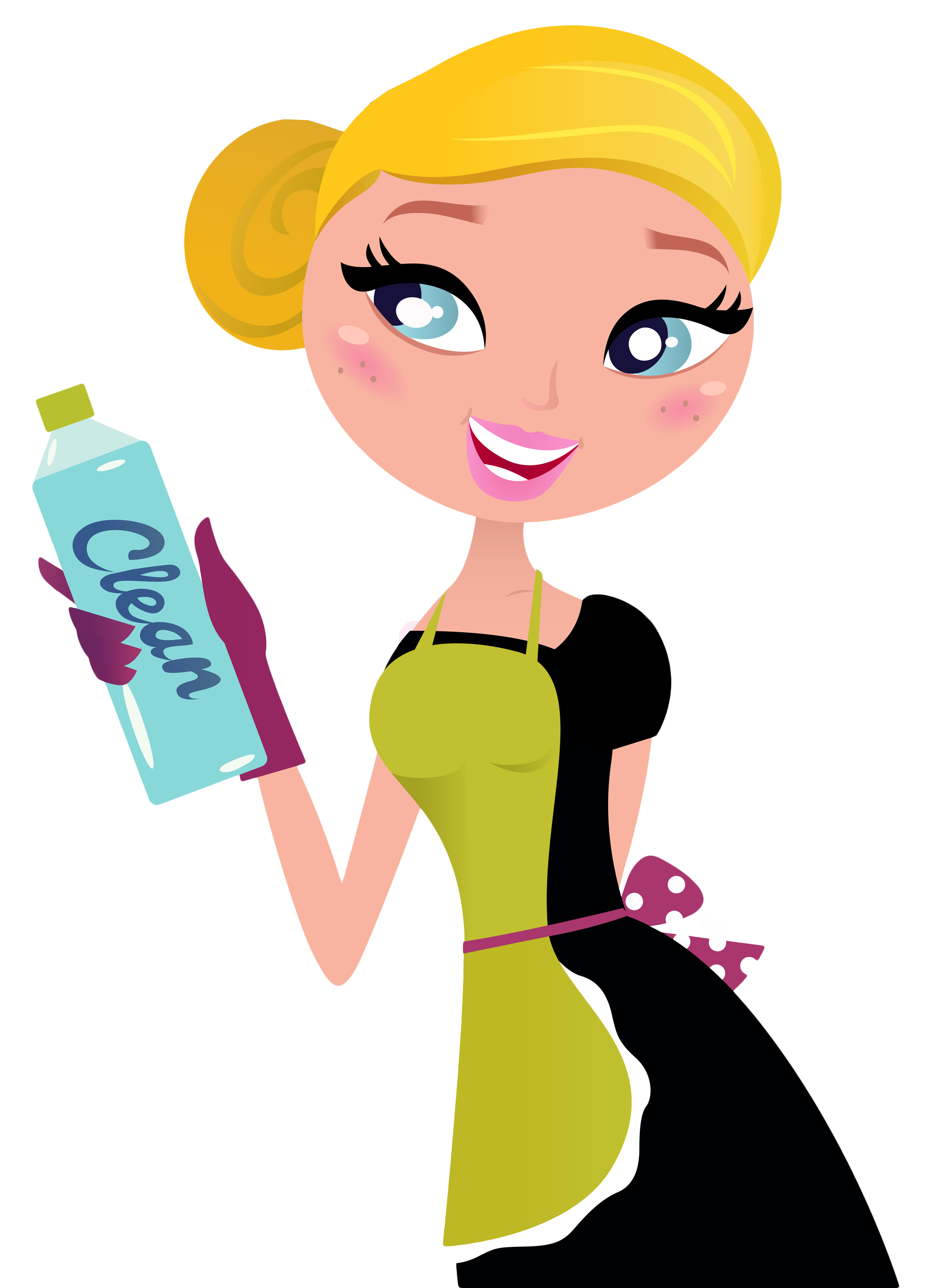 Maid clipart cleaning lady. Tulsa clean team view