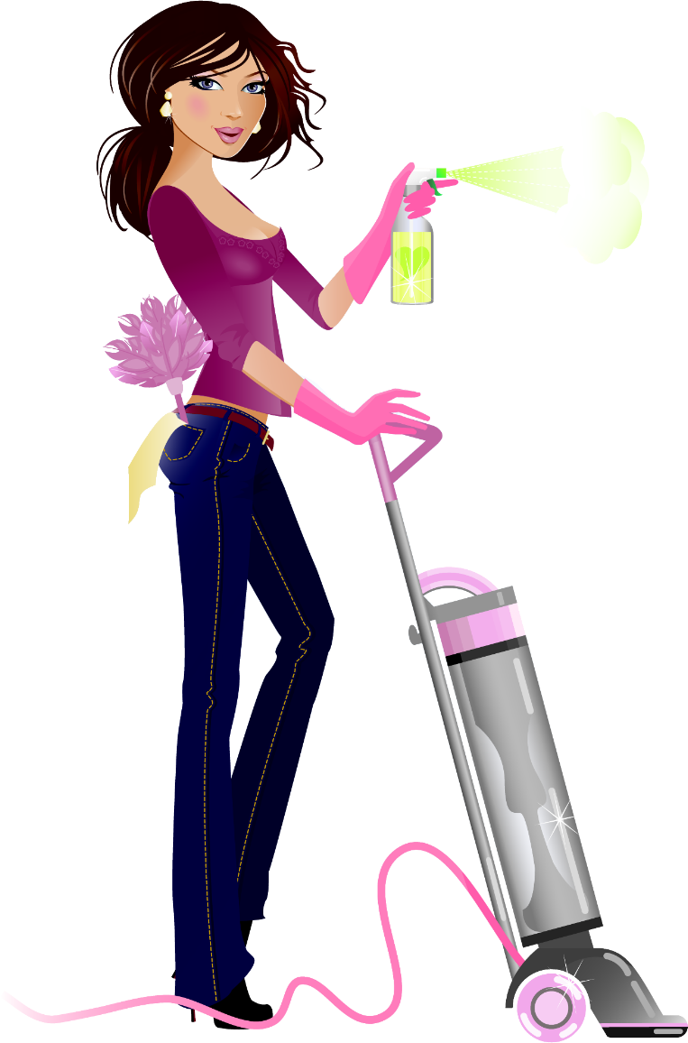 Maid clipart cleaning lady. Png hd transparent images