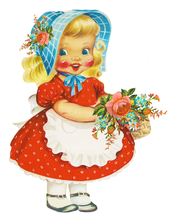 Free vintage clip art. Clipart paper dolly