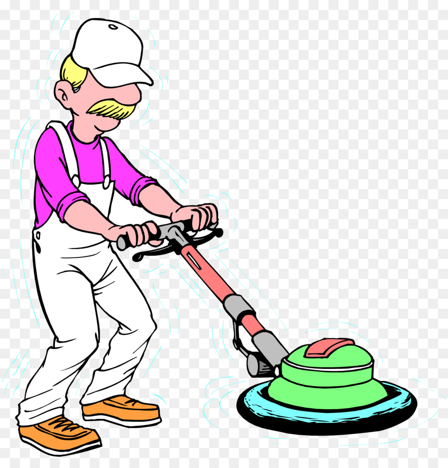 janitor clipart scrub floor