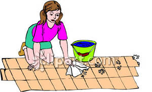 clean clipart scrub floor
