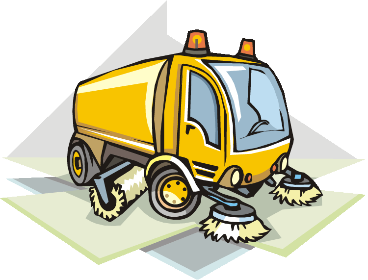 Clean street sweeper