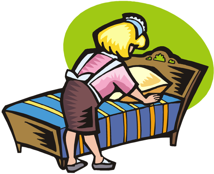 clipart bed neat