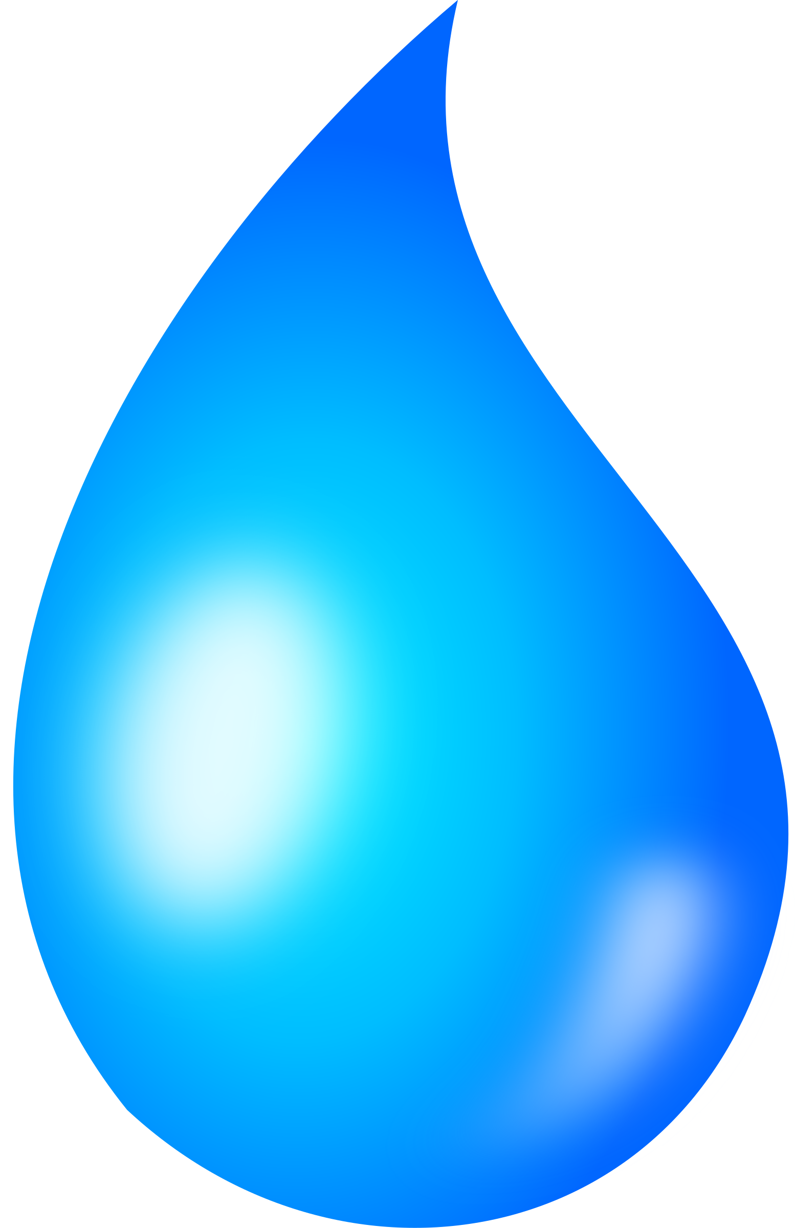 Drop shaded big image. Water clipart transparent background