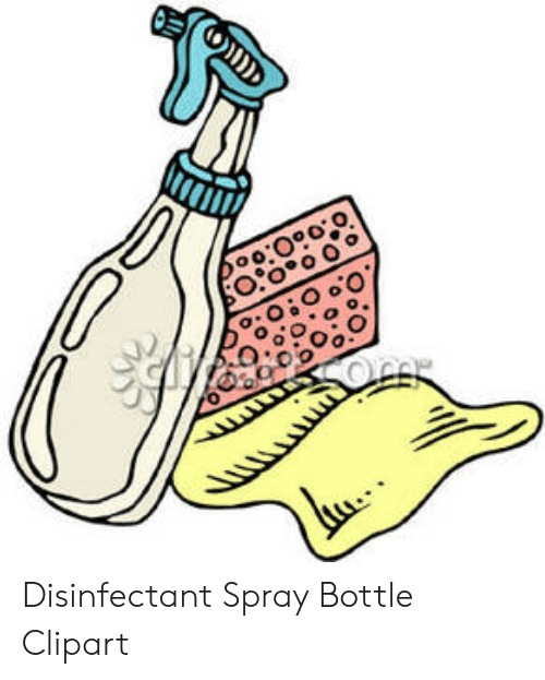 cleaning clipart disinfectant