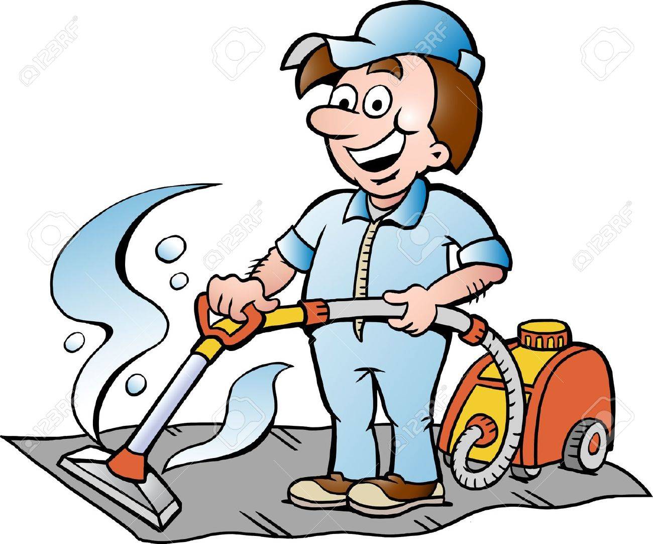 cleaning clipart happy