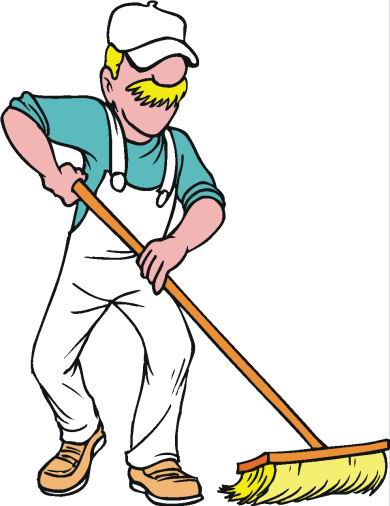 cleaning clipart male clean