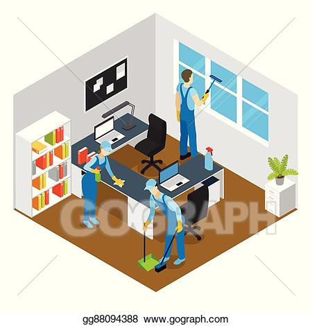 cleaning clipart office