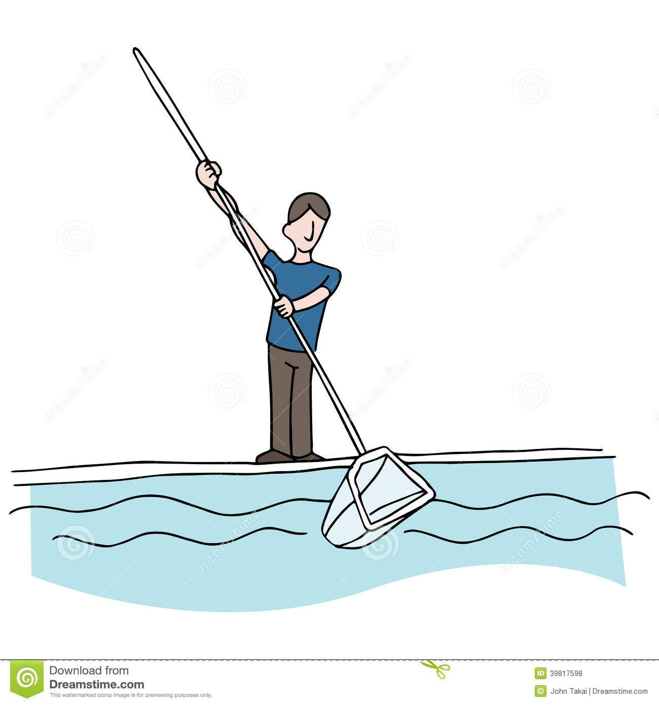cleaning clipart pool cleaning